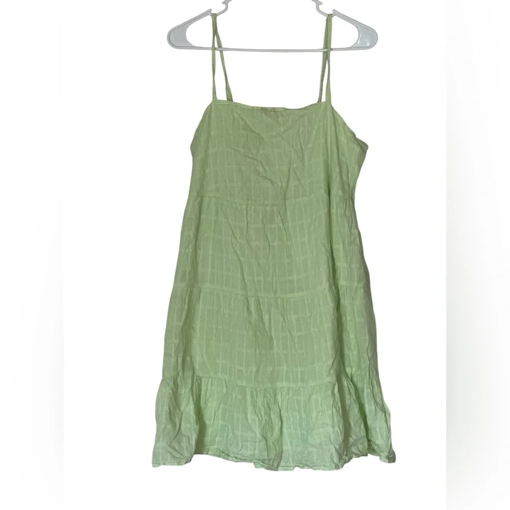 Old Navy Sleeveless Tiered Dobby Swing Dress – Women’s Medium – Light Green